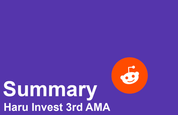 Summary of Haru Invest third Reddit AMA by BitYields (https://bityields.net)